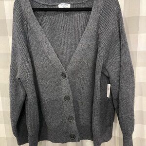 Old Navy Dark Gray Button-Up Cardigan